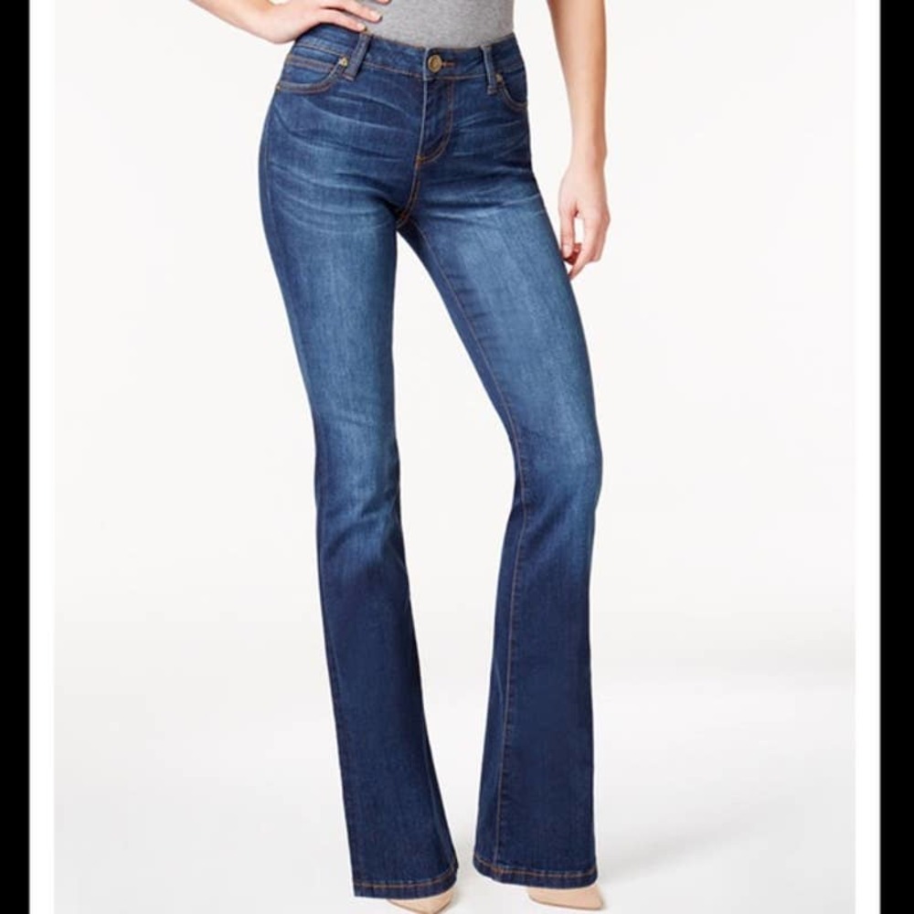 Kut From The Kloth Blue Dark Wash Natalie Kurvy Bootcut Jeans Size 12